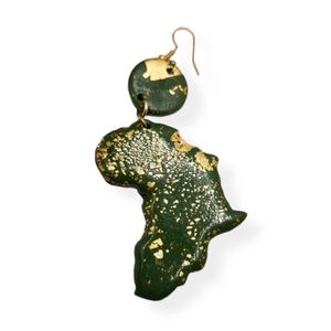Earth Green Africa Earrings